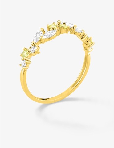 Bague diamants synthétiques...