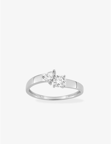 Bague diamants synthétiques...