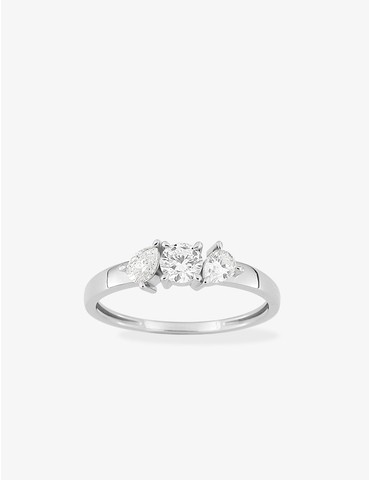 Bague diamants synthétiques...