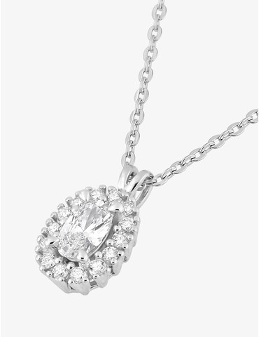 Collier or 375 ‰ blanc...