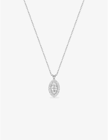 Collier or 375 ‰ blanc...