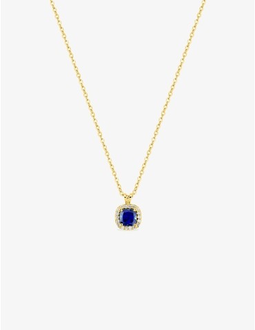 Collier saphir synthétique...