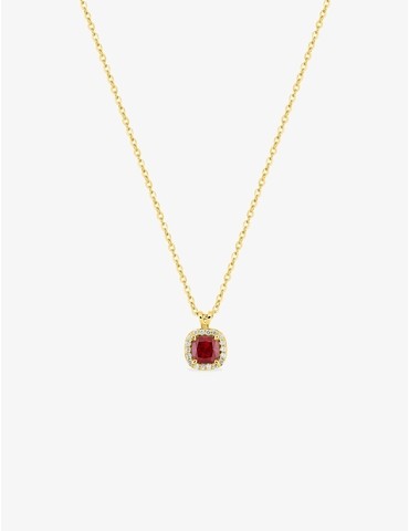Collier rubis synthétique...