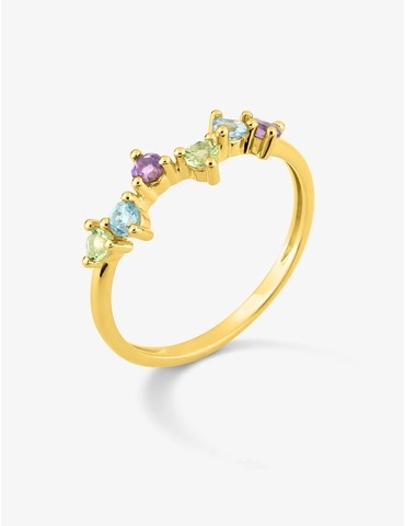 Bague en or jaune 375‰...