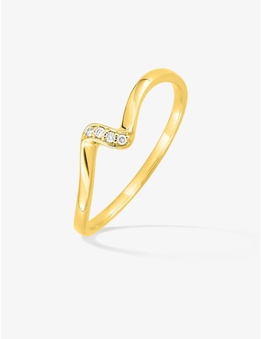 Bague en or jaune 375 ‰,...