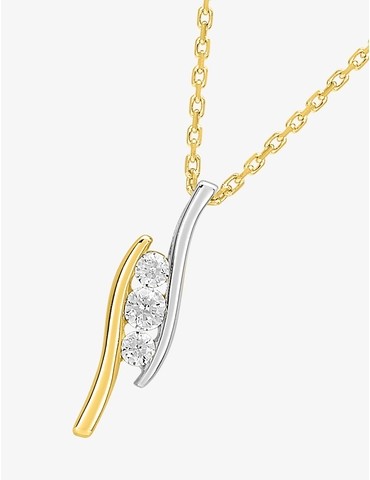 Collier en or bicolore 750...