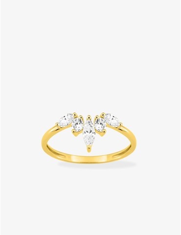 Bague en or jaune 375‰...