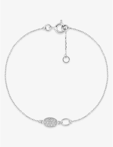 Bracelet en or blanc 375‰...