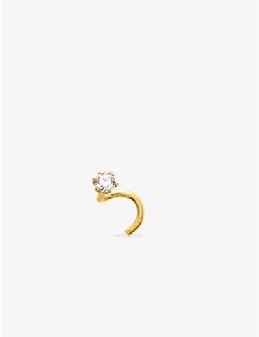 Piercing de nez or jaune...