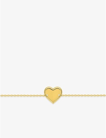 Bracelet cœur plaqué or