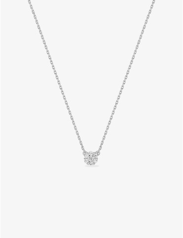 Collier or blanc 750‰...